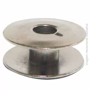 BOBINA CARRETEL PARA COSTURA RETA E ZIG-ZAG LISA COM CHAVETA DE FERRO - 55623S