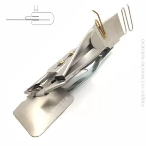 APARELHO DE VIÉS BICOLOR PARA GALONEIRA – 2 DOBRAS COM VIVO 20MM (ENTRADA 25MM)