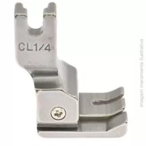 CALCADOR RETA PESPONTO COM GUIA COMPENSADOR DO LADO ESQUERDO - 6,4MM CL1/4
