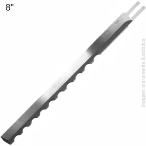 FACA DE CORTE ONDULADA MODELO EASTMAN 8” – IDEAL PARA CORTAR TECIDO, PLÁSTICO E TNT