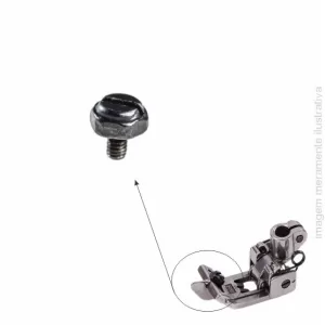 PARAFUSO PARA FIXAR O GUIA REGULÁVEL DO CALCADOR PARA GALONEIRA 1,5X2MM 87-297