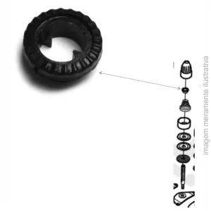 TRAVA CATRACA DA MOLA DO TENSOR DE LINHA DA OVERLOCK - 41-105, KG05, 30111006
