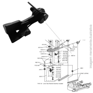 SUPORTE DO TENSIONADOR DA LIXA 820C1-8 ESQUERDO