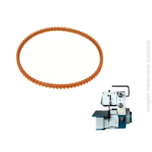 CORREIA DO MOTOR OVERLOCK PORTATIL FN2-7 DOMÉSTICA - 98 DENTES, DIÂMETRO 118MM