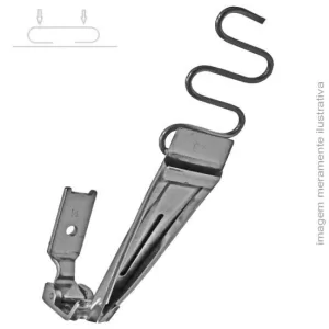 APARELHO SOBREPOSTO PARA PESPONTADEIRA 2 AGULHAS – BITOLA 1/4" – ENTRADA 25 MM