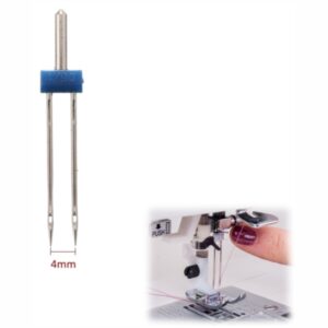 AGULHA DUPLA 4MM 90/14 PARA MÁQUINA DOMÉSTICA