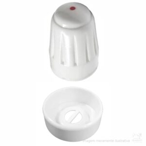 BOTÃO COM ROSCA E CAPA PARA TENSOR DE LINHA OVERLOCK INTERLOCK E GALONEIRA KG04F