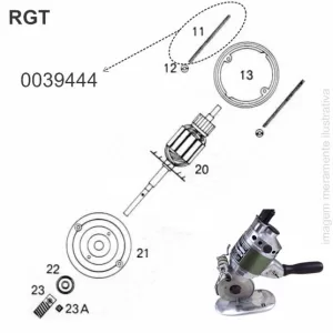 PARAFUSO DA MÁQUINA DE CORTE RGT - 11