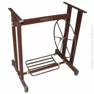 PEDALEIRA ESTANTE DE AÇO COM PEDAL PARA MÁQUINA DE COSTURA ANTIGA