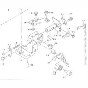 MOLA DA ALAVANCA OVERLOCK SÉRIE MO-6700 118-02006