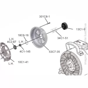 BOTÃO MOVIMENTO DA FACA DE CORTE EASTMAN - 13C1-9