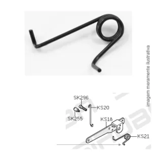 MOLA ALAVANCA CALCADOR OV SERIE 700F KS21