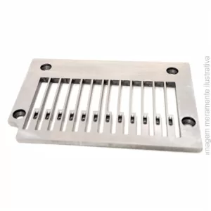 CHAPA PARA ELASTIQUEIRA 12 AGULHAS SÉRIE VC008-12064P 6.4 1/4' -  E9112