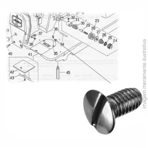 PARAFUSO CHAPA DA AGULHA COSTURA RETA - 691-845