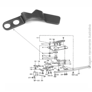 GUIA INFERIOR A CHAPA PARA CASEADEIR B2405-771-000