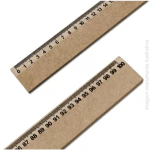 REGUA MADEIRA MDF DE 100CM, 1 METRO