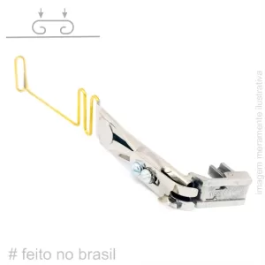 APARELHO SOBREPOSTO SUADOR COM GUIA REGULÁVEL PARA 2 AGULHAS PONTO CORRENTE 25MM