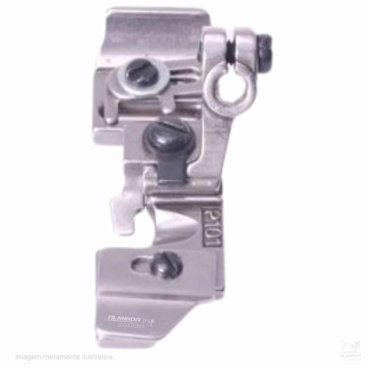 CALCADOR OVERLOCK GUIA REGULÁVEL ELÁSTICO ESTREITO P101/F371F - Imagem 3