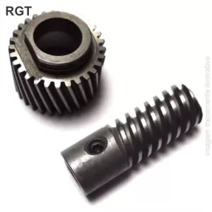 CONJUNTO DE ENGRENAGEM COROA E PINHÃO PARA MÁQUINA DE CORTE DISCO RGT 23, 29 - NACIONAL