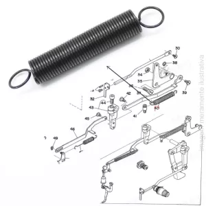 MOLA TRAÇÃO LIMPA FIO DA TRAVETE 1850 135-06704