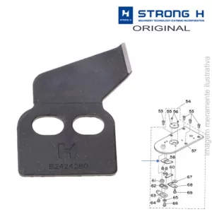 FACA FIXA TRAVETE 1850,1900 B2424-280-00 91-171460-15 10011748 501GB160 STRONG-H