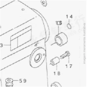 TAMPA  DE VEDADACÃO TRASEIRA RETA TA-2000502-RO