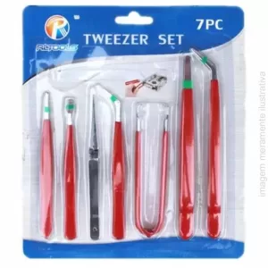 CONJUNTO COM 7 PINÇAS PARA MÁQUINA DE COSTURA