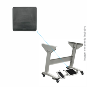 TAPETE FOLHA DE BORRACHA PARA PEDAL GRANDE DA ESTANTE DE MÁQUINA DE COSTURA