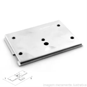 CHAPA FRONTAL CORREDIÇA PARA MÁQUINA PESPONTADEIRA 2 AGULHAS JUKI – B1110-051-000