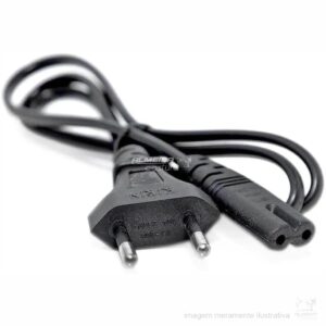 CABO ELÉTRICO DE ENERGIA PARA MÁQUINAS ELETRÔNICAS JANOME, BROTHER, SINGER – 808