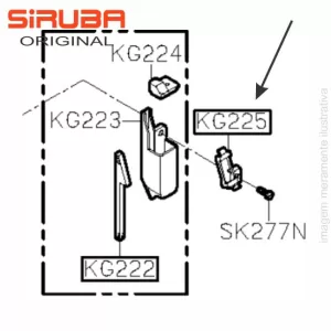 TRAVA DO SUPORTE SILICONE SÉRIE 700K -  KG225