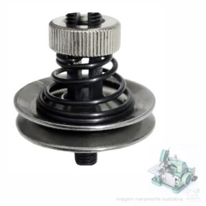 TENSOR COMPLETO PARA MÁQUINA OVERLOCK CHINESINHA GN-1 / SEQUINHA – (PARAFUSO, PORCA, MOLA E DISCOS)