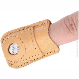 PROTETOR DEDEIRA DEDAL COURO PROTEÇÃO PARA DEDO NA COSTURA