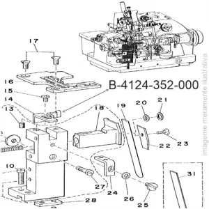 PROTETOR AGULHA OVERLOCK MO352 - B4124-352-000