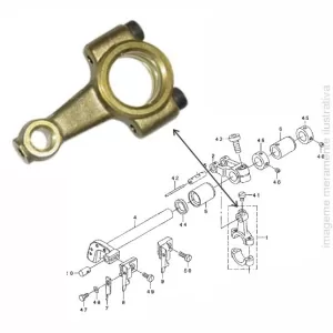 BIELA MOVIMENTO DA FACA OVERLOCK MO3300 124-45003