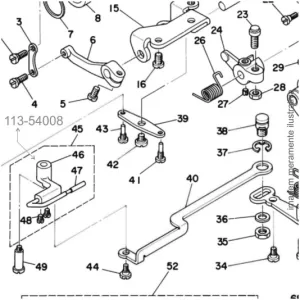 BIELA TRAVA BOBINA SISTEMA CORTE RETA 113-54008