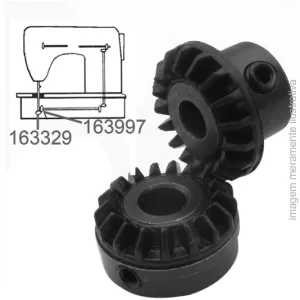 KIT DE ENGRENAGENS PARA MÁQUINAS DE COSTURA SINGER DOMÉSTICAS - 163997, 163329