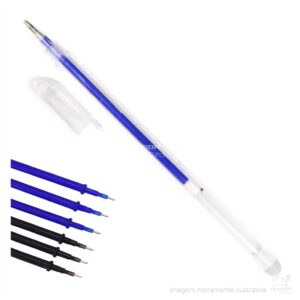 CANETA APAGÁVEL 1.0MM COM 6 RECARGAS – IDEAL PARA TECIDOS