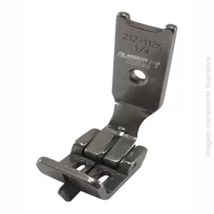 CALCADOR PESPONTADEIRA 2 AGULHAS COM GUIA CENTRAL 212-112K 1/4"