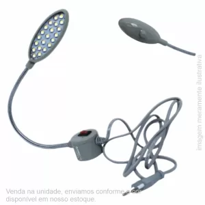 LUMINÁRIA PARA MÁQUINA DE COSTURA COM FIXAÇÃO MAGNÉTICA E REGULÁVEL – 20 LEDs