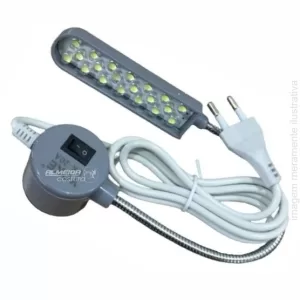 LUMINÁRIA PARA MÁQUINA DE COSTURA COM FIXAÇÃO MAGNÉTICA E HASTE FLEXÍVEL 30 LEDS