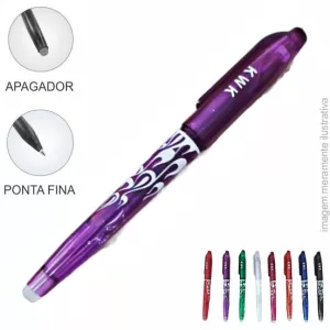 CANETA MARCADOR DE RISCAR TECIDO QUE DESAPARECE FANTASMINHA COR ROXA