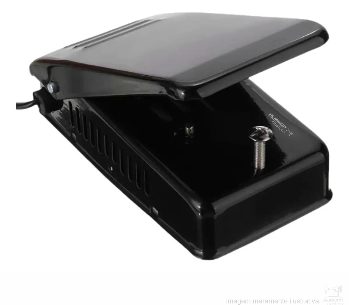 MOTOR EXTERNO COM PEDAL PARA MÁQUINA DOMÉSTICA PRETO 220V - Imagem 3