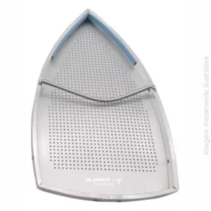 SAPATA DE ALUMÍNIO ANTI BRILHO PARA FERRO DE PASSAR GRAVITACIONAL ES-94A - 21,5X12 CM