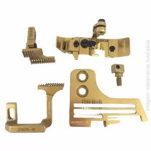 CONJUNTO OVERLOCK PONTO CADEIA SERIE L52-13 (CHAPA 205255) 204676-BF, 208078-BF,
