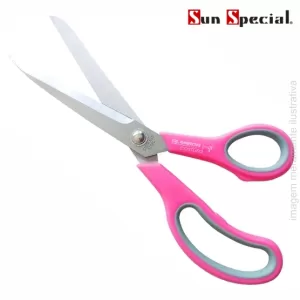 TESOURA DE CORTE MANUAL PARA COSTUREIRA E CONFECÇÃO SUN SPECIAL 10" – CABO EMBORRACHADO