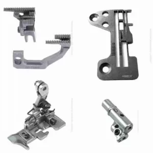 CONJUNTO DA CHAPA R4508-JOE-D00, DENTE, CALCADOR E BITOLA JUKI SERIE MO 3000