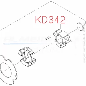ESTRELA DA CATRACA PARA TRANSMISSÃO DO DIRECT DRIVE SERIE 700K - KD342