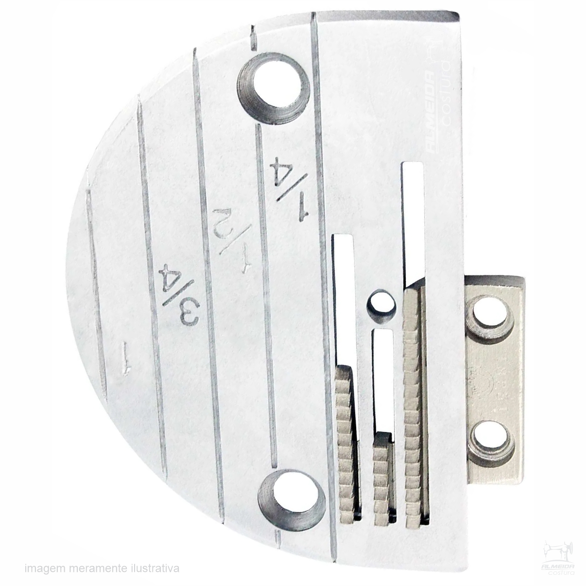 KIT CHAPA DA AGULHA E DENTE 3 CARREIRAS LEVE PARA RETA INDUSTRIAL - Imagem 3