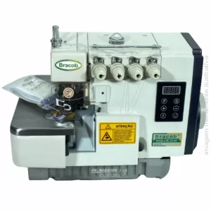 MÁQUINA DE COSTURA OVERLOCK PONTO CADEIA BRACOB BC S3 4AT DIRECT DRIVE 220V